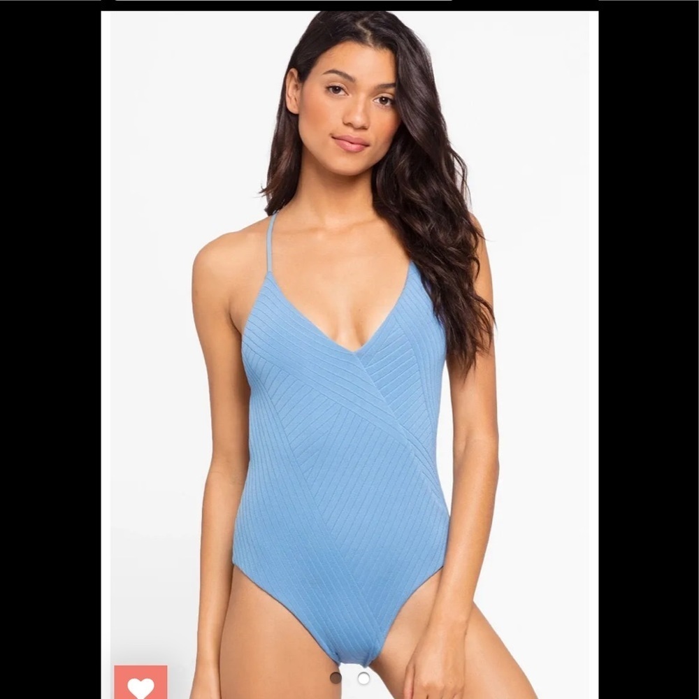 Anthropologie L Space Blair Mock Wrap one piece